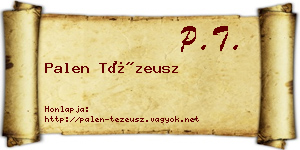 Palen Tézeusz névjegykártya